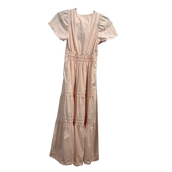 ANTHROPOLOGIE The Somerset Maxi Dress Size XXS Light Peach-Pink color - Picture 4 of 8